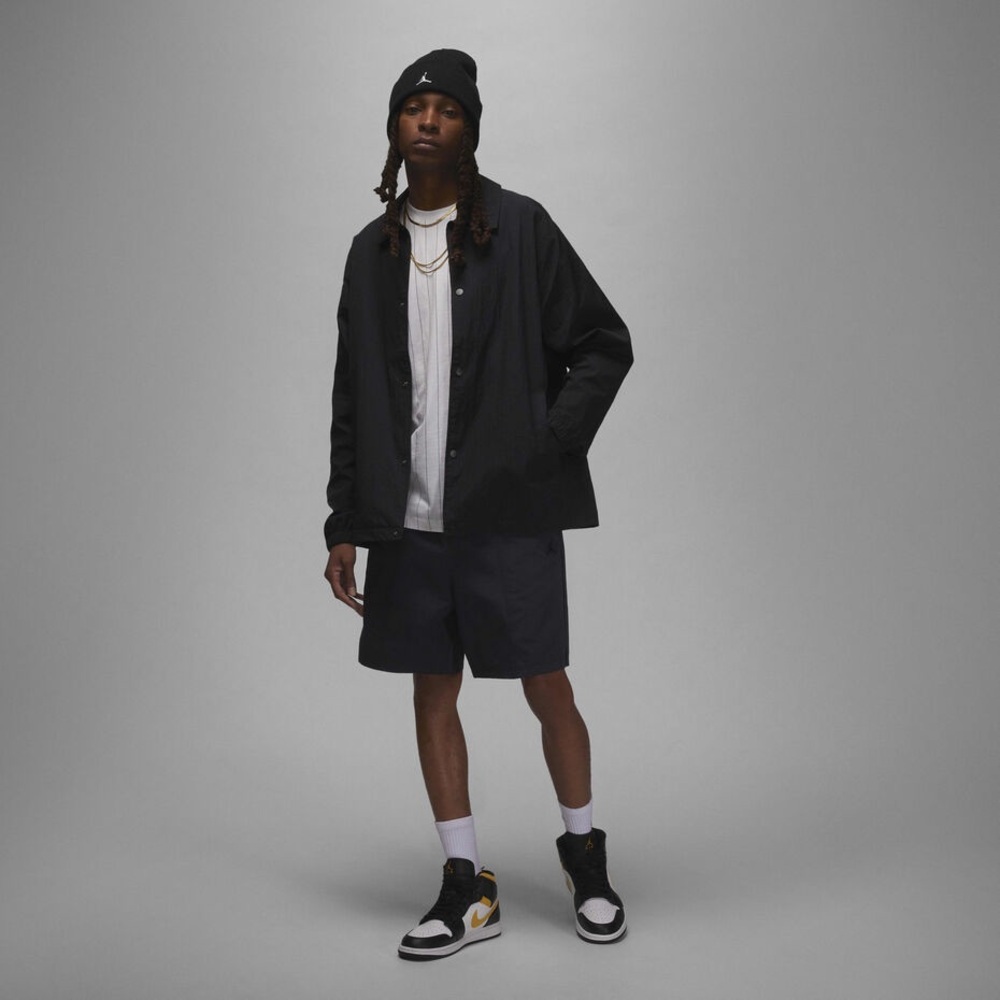Jordan Brand Coaches Jacket FN4541-010 Black Mens Large Jumpman NWT - Picture 5 of 12